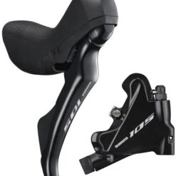 Schijfremset Achter 11 Speed Shimano 105 R7020 Flat Mount - Zwart