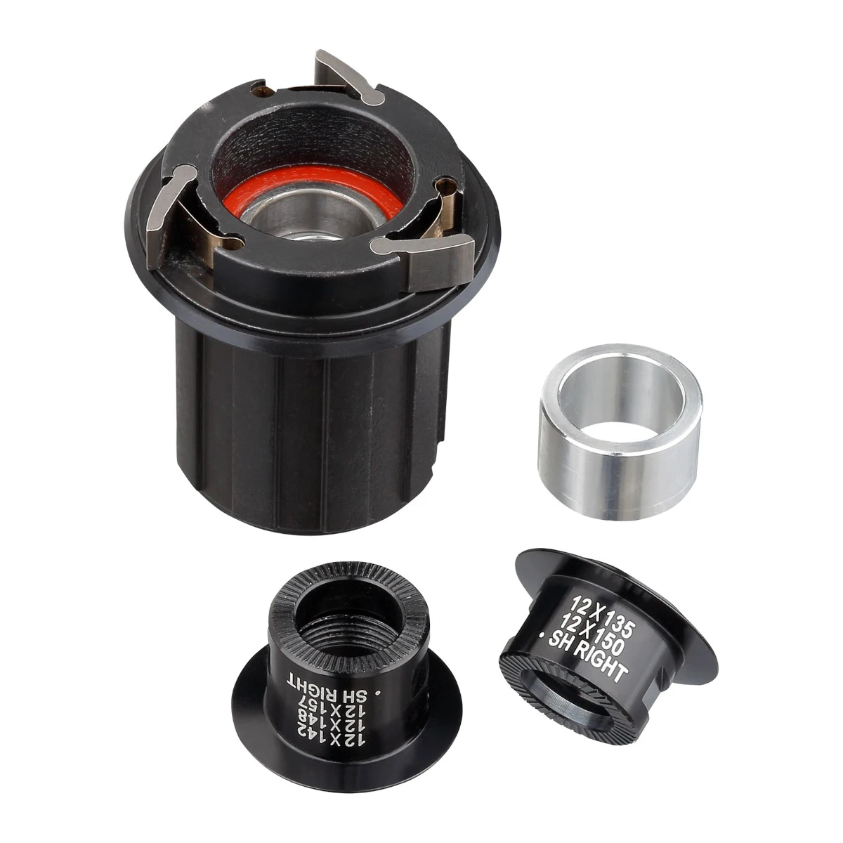 Spank Freehub Adater Kit With Endcaps For Oozy/Spike Rear Hub - Shimano HG - Steel 1 Spank Freehub Adater Kit With Endcaps For Oozy/Spike Rear Hub - Shimano HG - Steel