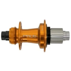 Hope Pro 5 Achterwielnaaf - Centerlock - 12x142mm | Shimano Micro Spline - Oranje