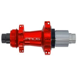 Hope Pro 5 Straightpull Achterwielnaaf - Centerlock - 12x142mm | Shimano Micro Spline - Rood