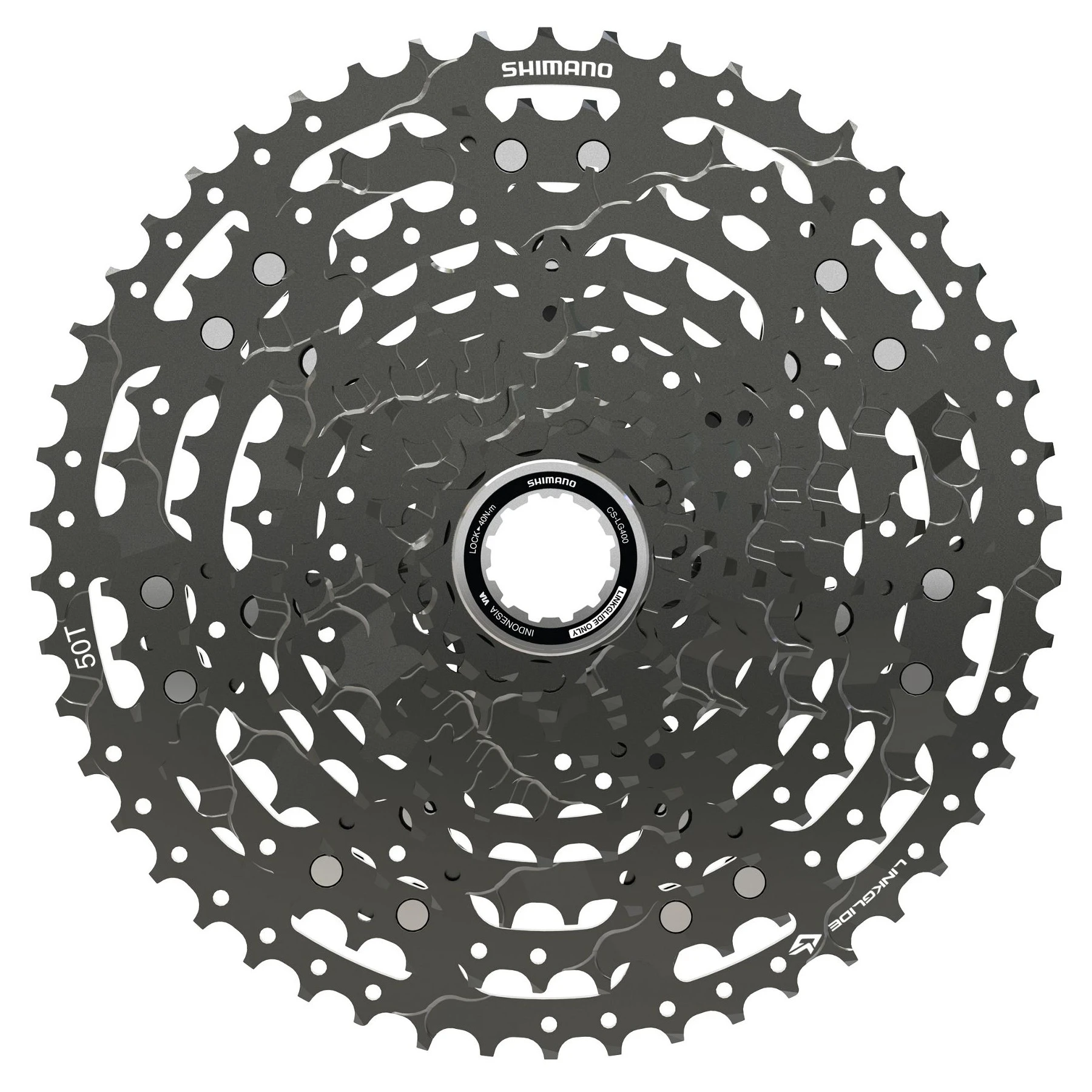 Shimano CS-LG400 Cassette - LinkGlide | 11-voudig - 11-50 Tanden 1 Shimano CS-LG400 Cassette - LinkGlide | 11-voudig - 11-50 Tanden
